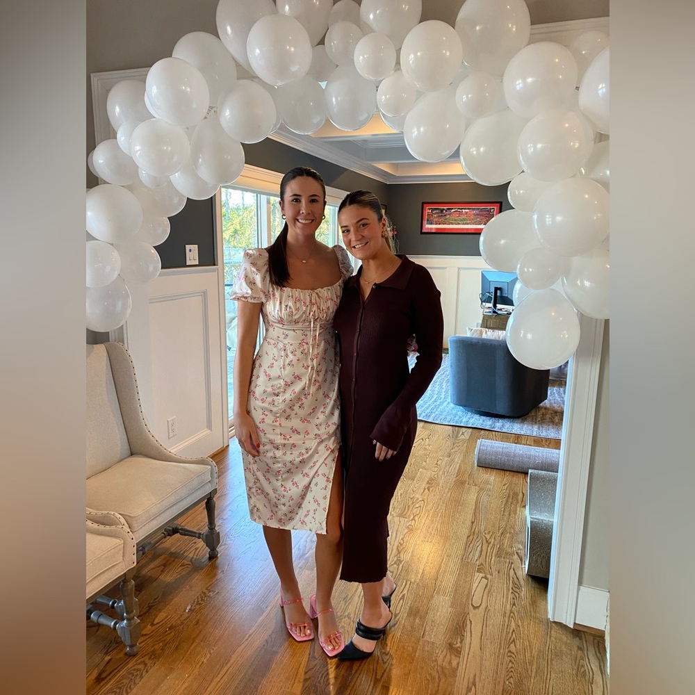 Brown Knit Maxi Dress